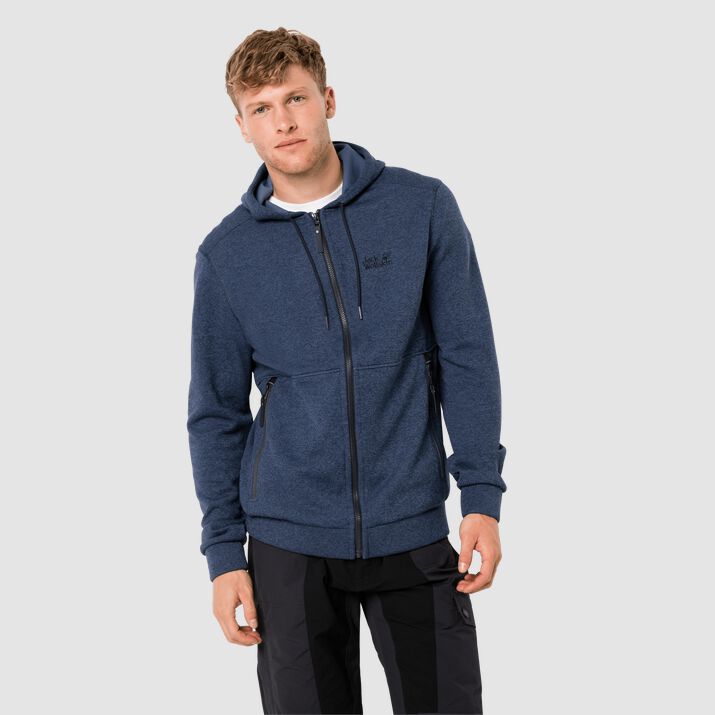 Jack Wolfskin Mens Finley Sweat Hoody Blue 731852MBW